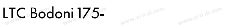 LTC Bodoni 175字体转换